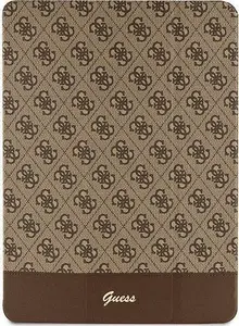 GUESS iPad Pro 12.9" Case GUFCP12PS4SGW — brown/brown, 4G Stripe Allover