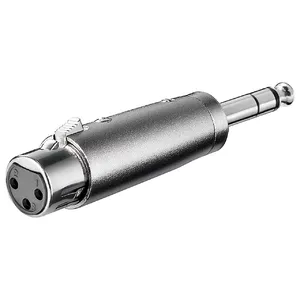 XLR adapteris Goobay 27514 6.35 mm stereo vīriešu uz XLR sieviešu