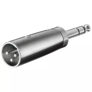 XLR adapteris Goobay 27515 6.35 mm stereo vīriešu uz XLR vīriešu