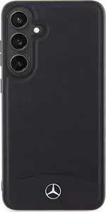 Sourcing hardcase phone case MEHMS24S23RBARK S24 S921 black/black – leather textured & plain, MagSafe compatible
