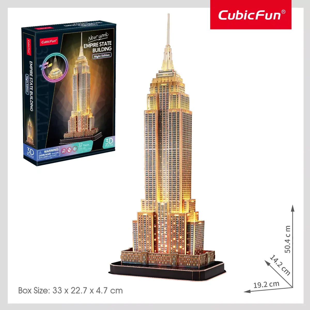 3D пазл cubicfun L539H Эмпайр-стейт-билдинг Photo 2
