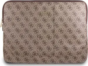 Laptop sleeve GUESS GUCS134GB 13" brown leather-look protective case with 4G UPTOWN design