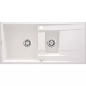 Granite kitchen sink deante ZQE_A513 1.5-bowl with drainer