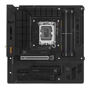 Mātesplate ASUS TUF GAMING B760M-BTF WIFI — Intel B760 LGA 1700, DDR5, Micro ATX, 4 DIMM, 2.5GbE, Wi‑Fi 6
