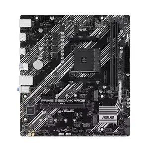 Mātesplate ASUS PRIME B550M-K ARGB — AMD B550, Socket AM4, microATX, DDR4, 2 DIMM, M.2, RAID 0/1/10, Gigabit Ethernet