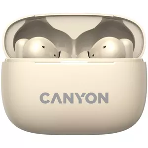 Canyon CNS-TWS10BG наушники/гарнитура True Wireless Stereo (TWS) Вкладыши Звонки/Музыка/Спорт/На каждый день USB Type-C Bluetooth Бежевый