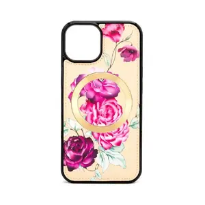 Phone pocket case Evelatus for iPhone 15, magnetic closure, zipper design, black