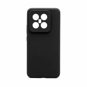 Aizmugurējais vāciņš Connect Xiaomi 14 Pro Premium Quality Magnetic Soft Touch Silicone Case Black