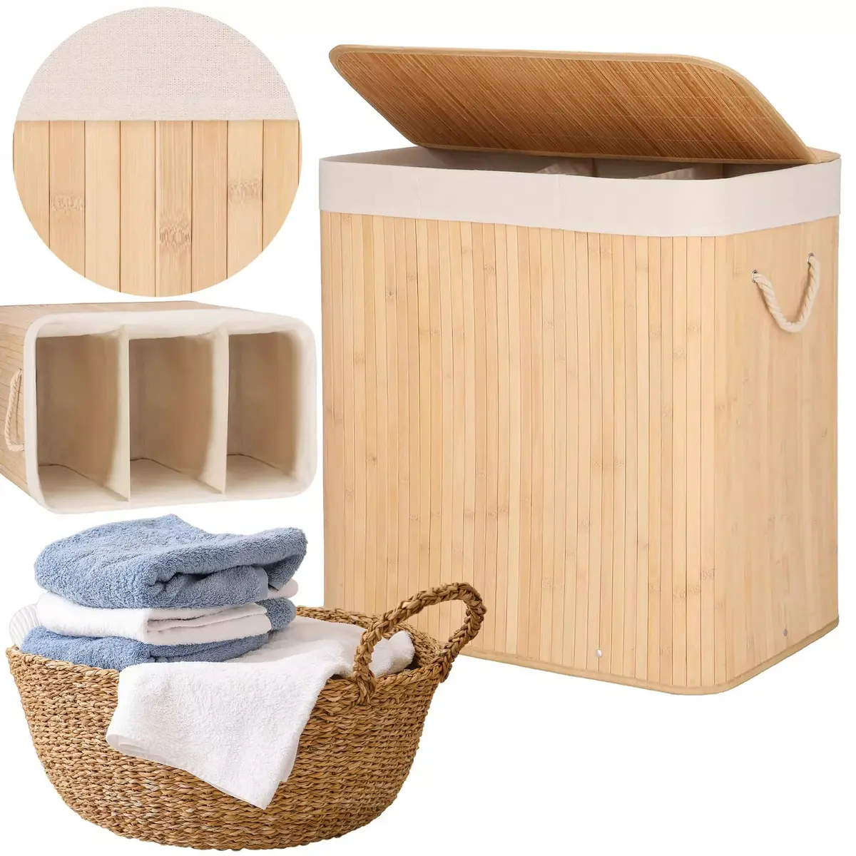 Корзина для белья Springos HA0154 150 л Photo 4