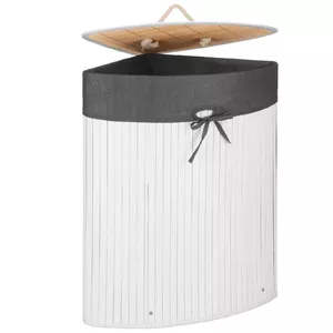 Корзина для белья Springos HA0158 60 л бамбук — складная корзина для одежды