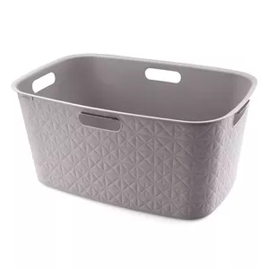 Veļas grozs Curver Softex 45 L 57×37×27 cm pelēki-brūns – plastmasas ar ventilāciju
