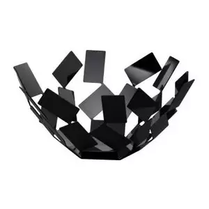 Serving Basket Alessi MT02 B Round Black 273mm Height 130mm