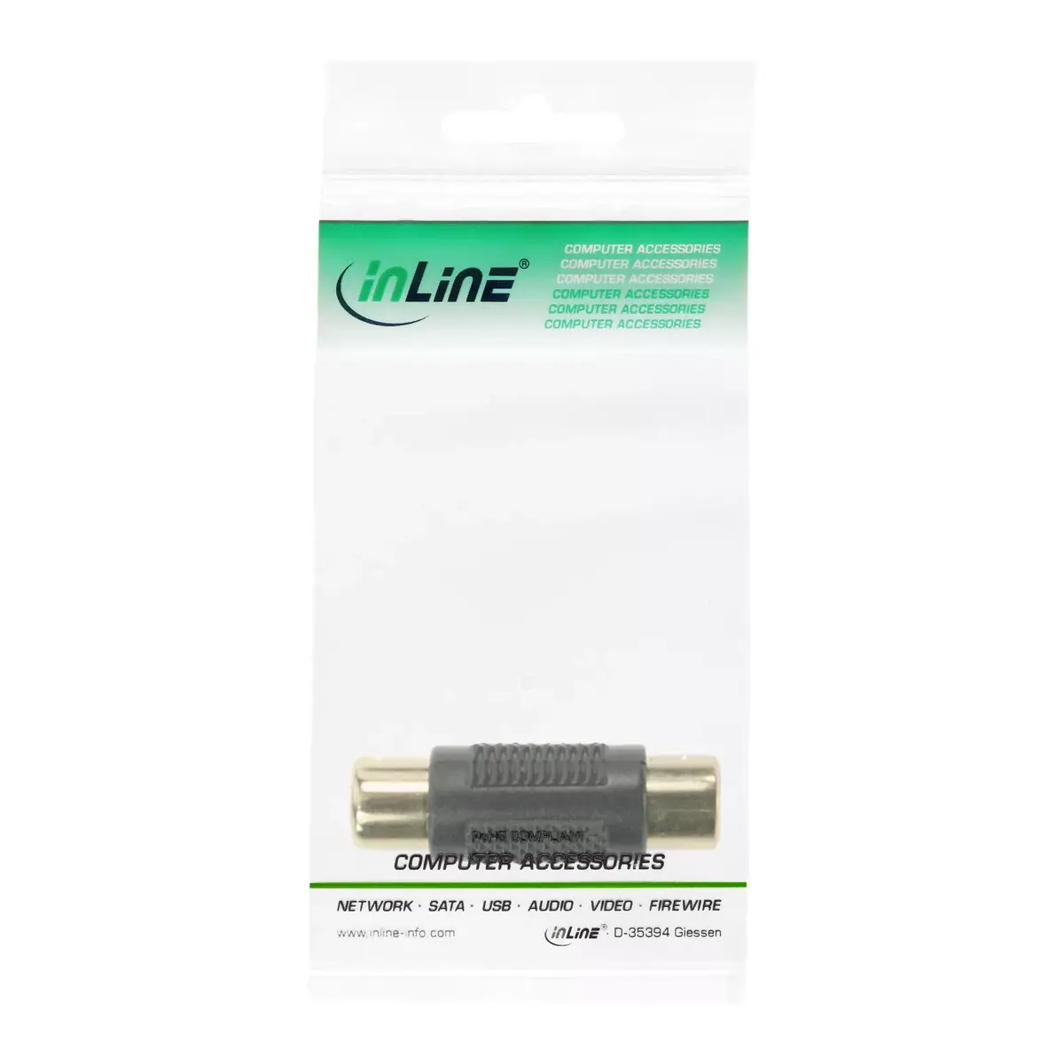 Audio adapteris RCA female / female InLine 99315 Photo 2