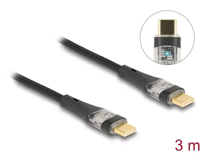 DeLOCK USB 2.0 Data and Fast Charging Cable 3m Photo 2