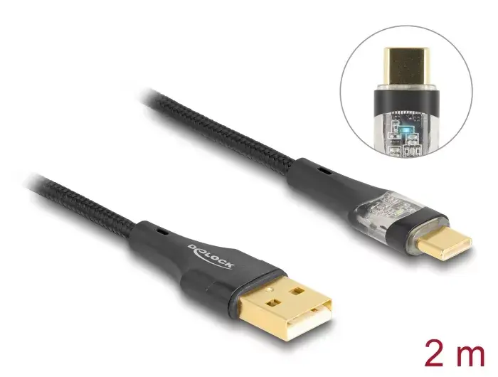 DeLOCK USB 2.0 Cable Type-A male to Type-C male Photo 2