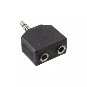 InLine 99301 гендерный адаптер 3.5mm jack female 2x 3.5mm Черный