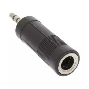 InLine 99303 гендерный адаптер 3.5mm jack male 6.3mm F Черный