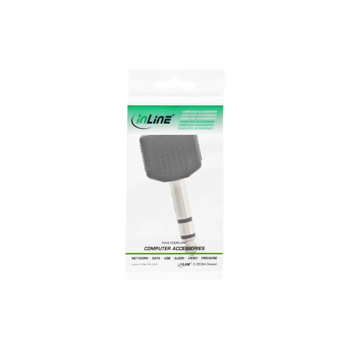 InLine 99304 Audio Adapter 6.3mm to 2x 3.5mm Photo 3