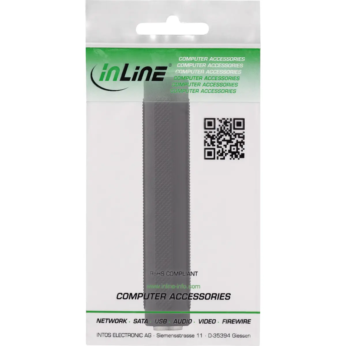 Аудиоадаптер InLine 99307 - 6.3mm Jack Female / Female Photo 2