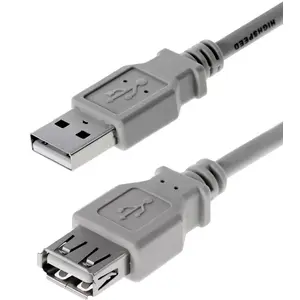 USB cable Helos 011990 3m USB 2.0 A Grey