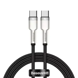 Baseus mobile phone cable 6953156202320 USB C to USB C Black