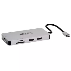 USB-C Dock Tripp Lite U442-DOCK8G-GG Dual Display 4K 60Hz HDMI USB 3.x Hub