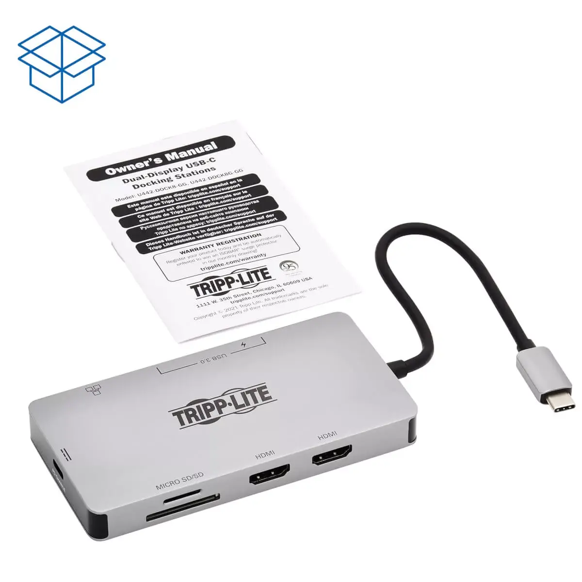 USB-C Док Tripp Lite U442-DOCK8G-GG Photo 11
