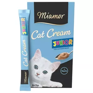 MIAMOR Cat Cream Junior - cat treats - 6 x 15g