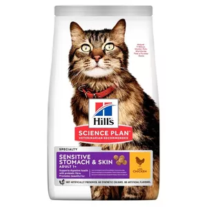 HILL'S SP Sensitive Stomach &amp; Skin Adult Chicken - сухой корм для кошек - 7 кг