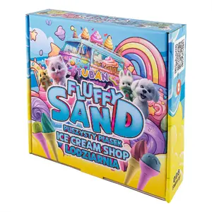Набор для творчества TUBAN FLUFFY SAND SET – ICEACREAM SHOP, для детей от 3 лет, пластиковые элементы, разноцветный, в коробке