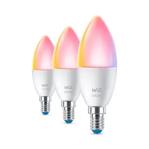 WiZ C37 E14 Умная светодиодная лампа-свеча 40 W RGB Wi-Fi Bluetooth Белый 3 шт