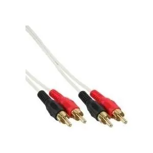 InLine RCA kabelis 2x RCA male/male