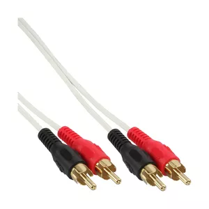 InLine RCA Cable 2x RCA male / male gold plated 10m