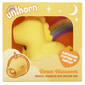 Персональный массажер Unihorn Bean Blossom 07012540000 — силикон, двойной мотор, 10 режимов, USB-зарядка, 9×9×4 см