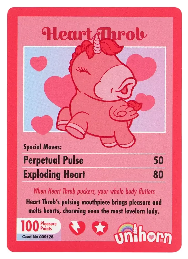 Unihorn Heart Throb маленький перезаряжаемый плюшевый вибратор Photo 4