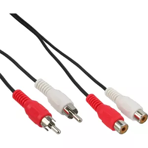 Аудиокабель InLine 2x RCA male / female 5m