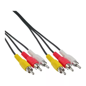 AV Cable 3x RCA male / male 2m InLine 89996