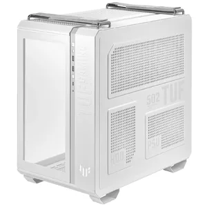 PC Case ASUS TUF Gaming GT502 PLUS Midi Tower White — ATX, Tempered Glass, USB-C, 8 Expansion Slots