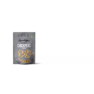 Snack Roundooze Roasted Peas ROUNDOOZE salted 150 g, crunchy roasted legume snack