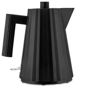 Electric kettle Alessi Plissé 1.0 L 2200 W — matt black, thermoplastic resin, auto shut-off