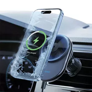Car air vent holder araree Renergy AM15V MagSafe compatible — magnetic mount for iPhone