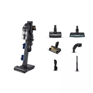 Stiepļu putekļsūcējs Samsung VS20C9554TK — akumulatora Li‑Ion, 580 W, bez maisa 0.8 L, ciklons, melns