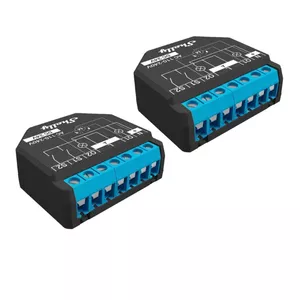 Умный выключатель Shelly Plus 2PM, 2-канальное реле с Wi-Fi и Bluetooth, комплект из 2 шт.