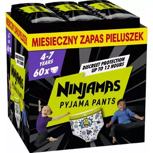 Pieluszki Pampers NINJAMAS MB PANTS 7-XXLARGE 60 BOY