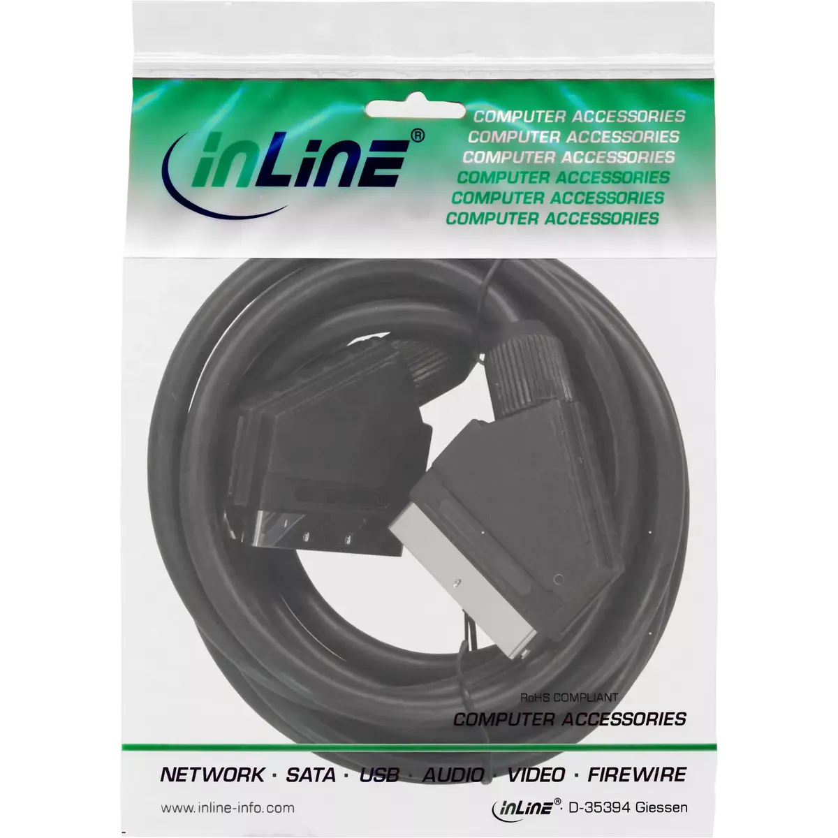 Scart video kabelis InLine 89973 Photo 2