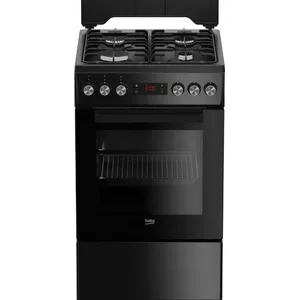 Gāzes-elektriskā plītis BEKO FSE52321DBD, 4 plītsacis, 60 cm, energoefektivitātes klase A