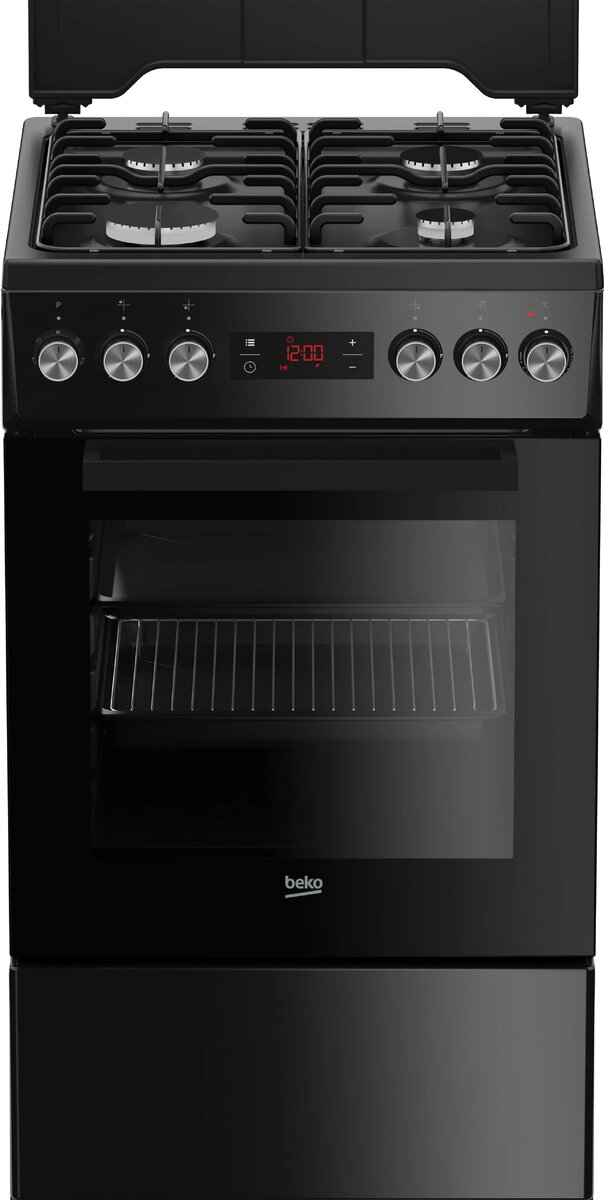 Brīvstāvoša plīts Beko FSE52321DBD Elektriskā Gāzes