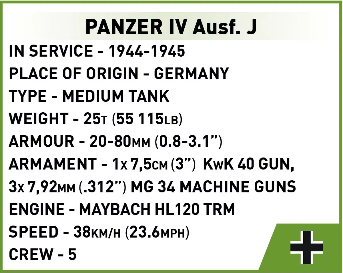 Cobi Blocks Panzer IV Ausf. J komplekts Photo 10