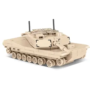 Building set Cobi Abrams M1A2 — 174 pieces, recommended age 6+, beige