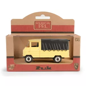 Daffi modeļa automašīna PRL ŻUK K-550 mērogā 1:43 dzeltena